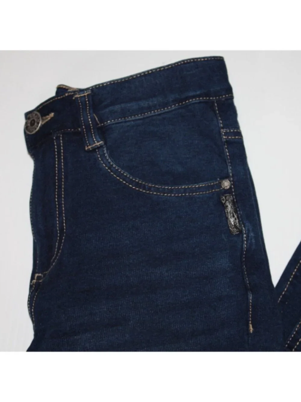 Silver Jeans Nathan Girl's Dark Navy Blue Stretch Denim Jean Pants in size 10